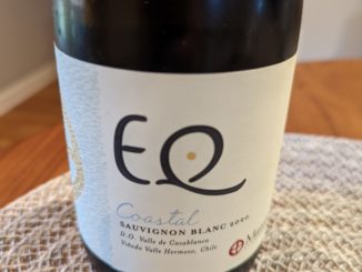 Image of a bottle of 2020 Matetic Vineyard EQ Coastal Sauvignon Blanc