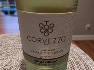 Image of a bottle of 2020 Corvezzo Pinot Grigio
