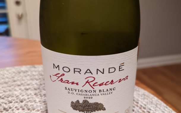 Image of a bottle of 2020 Morande Gran Reserva Sauvignon Blanc