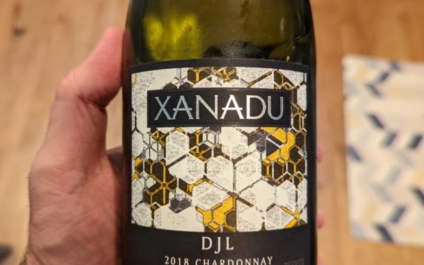 Image of a bottle of 2018 Xanadu "DJL" Chardonnay