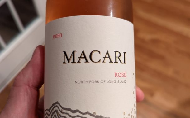 Image of a bottle of 2020 Macari Vineyards Rose'