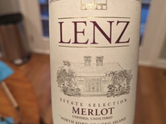 Image of a bottle of 2015 Lentz Estate Selection Merlot