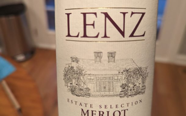 Image of a bottle of 2015 Lentz Estate Selection Merlot